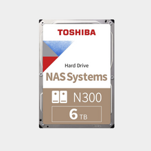 Load image into Gallery viewer, Toshiba Internal HDD 3.5" N300 24x7 6TB 7200RPM 256MB SATA (HDWG460UZSVA)