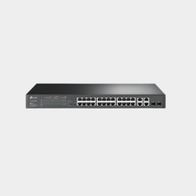 Load image into Gallery viewer, TP-link JetStream 24-Port 10/100Mbps + 4-Port Gigabit Smart Switch with 24-Port PoE+ (TL-SL2428P)