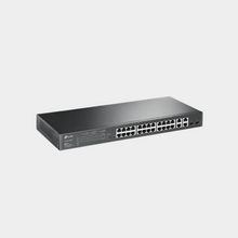 Load image into Gallery viewer, TP-link JetStream 24-Port 10/100Mbps + 4-Port Gigabit Smart Switch with 24-Port PoE+ (TL-SL2428P)