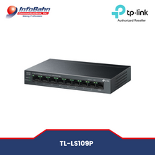 Load image into Gallery viewer, TP-link LS109P 9-Port 10/100Mbps Desktop Switch with 8-Port PoE+ | A compact unmanaged PoE (Power over Ethernet) switch designed for small office or home office use | Infobahn
