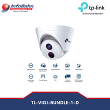 Load image into Gallery viewer, TP-link 4 Channel IP Camera Surveilance Kit Bundle D (1)TP-LINK VIGI KIT - (2) C420I (2.8mm) / (2) c320i (2.8mm) (1) NVR1104-4P / (4) 20N UTP