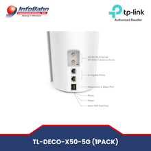 Load image into Gallery viewer, TP-Link Deco X50 AX3000 Mesh WiFi 6 System - High-Speed Whole Home Coverage, New, White, 1-Pack