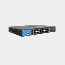 Load image into Gallery viewer, Linksys 24-Port Managed Gigabit Ethernet Switch with 4 10G SFP+ Uplinks LGS328C
