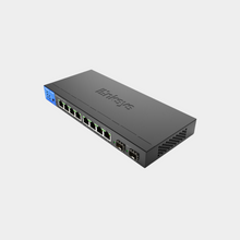 Load image into Gallery viewer, Linksys 8-Port Managed Gigabit PoE+ Switch with 2 1G SFP Uplinks 110W TAA Compliant LGS310MPC