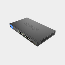 Load image into Gallery viewer, Linksys 24-Port Managed Gigabit PoE+ Switch with 4 10G SFP+ Uplinks 410W TAA Compliant LGS328MPC