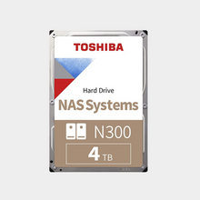 Load image into Gallery viewer, Toshiba HDD- 3.5" N300 24x7 4TB 7200RPM 128MB SATA (HDWG440UZSVA)