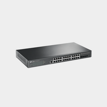 Load image into Gallery viewer, TP-link JetStream 24-Port Gigabit L2+ Managed Switch with 4 10GE SFP+ Slots and UPS Power Supply |TL-SG3428X-UPS