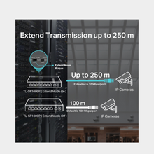 Load image into Gallery viewer, TP-link TL-SF1009P 9-Port 10/100Mbps Desktop Switch with 8-Port PoE+ (TL-SF1009P)