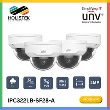 Load image into Gallery viewer, Uniview CCTV Bundle Includes (4) IPC322LB-SF28-A (1) NVR301-04S3-P4 | Holistek