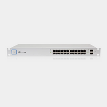 Load image into Gallery viewer, Ubiquiti UniFi Managed PoE+ Gigabit 24 Port Switch with SFP 250W (US-24-250W) I Managed PoE+ Gigabit Switch with SFP
