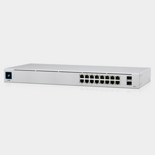 Load image into Gallery viewer, Ubiquiti UniFi Switch 16 PoE Gen 2 (USW-16-POE) I USW 16 POE I USW16POE I SFP Uplink I 1.3” Smart Display