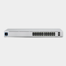 Load image into Gallery viewer, Ubiquiti UniFi Switch 24 PoE Gen 2 (USW-24-POE) I USW 24 POE I USW24 POE I SFP Uplink I 1.3” Smart Display