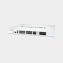 Load image into Gallery viewer, Fortinet 18 x GE RJ45 (including 1 x MGMT port, 1 X HA port, 16 x switch ports), 8 x GE SFP slots, 4 x 10GE SFP+ slots, NP6XLite and CP9 hardware accelerated, 480GB onboard SSD storage (FG-201F)