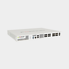 Load image into Gallery viewer, Fortigate 2 x 10GE SFP+ slots, 10 x GE RJ45 ports (including 1 x MGMT port, 1 X HA port, 8 x switch ports), 8 x GE SFP slots, SPU NP6 and CP9 hardware accelerated, 2x 240GB onboard SSD storage (FG-601E)