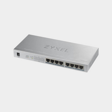 Load image into Gallery viewer, Clearance Sale: Zyxel GS1008-HP, 8 Port Gigabit PoE+ unmanaged desktop Switch, 8 x PoE, 60 Watt (GS1008HP-EU0101F)