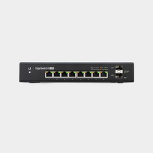 Load image into Gallery viewer, Ubiquiti EdgeSwitch 8 150W, DC Input Option (Redundant or Stand-Alone), Managed PoE+ Gigabit Switch with SFP (ES-8-150W)