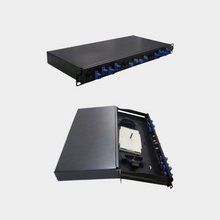 Load image into Gallery viewer, Premium line 19" fiber optic patch panel main body Black (241100002)