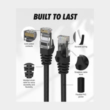 Load image into Gallery viewer, Ultra Clarity Patch Cord Cables Cat6 Ethernet Cable, 100 ft - RJ45, LAN, UTP CAT 6, Network, Patch, Internet Cable - 100 Feet