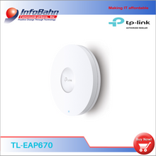 Load image into Gallery viewer, TP-link AX5400 Ceiling Mount WiFi 6 Access Point ( EAP670)
