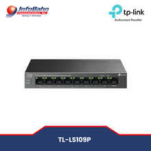 Load image into Gallery viewer, TP-link  LS109P 9-Port 10/100Mbps Desktop Switch with 8-Port PoE+  | A compact unmanaged PoE (Power over Ethernet) switch designed for small office or home office use  | Infobahn
