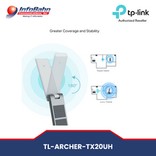 Load image into Gallery viewer, TP-link AX1800 High Gain Wireless USB Adapter (Archer TX20UH) | Infobahn
