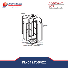 Load image into Gallery viewer, Premium Line 612768422 Data Cabinet 42RU,600mm Widthx800mm Depth, Perforated Front Door, Perforated Rear Door Black (Part Number 612768422)  Assembled
