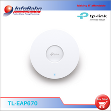 Load image into Gallery viewer, TP-link AX5400 Ceiling Mount WiFi 6 Access Point ( EAP670)
