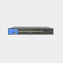 Load image into Gallery viewer, Linksys 24-Port Managed Gigabit Ethernet Switch with 4 10G SFP+ Uplinks LGS328C
