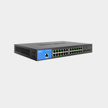 Load image into Gallery viewer, Linksys 24-Port Managed Gigabit Ethernet Switch with 4 10G SFP+ Uplinks LGS328C
