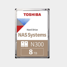 Load image into Gallery viewer, Toshiba Internal HDD 3.5&quot; N300 24x7 8TB 7200RPM 256MB SATA (HDWG480UZSVA)
