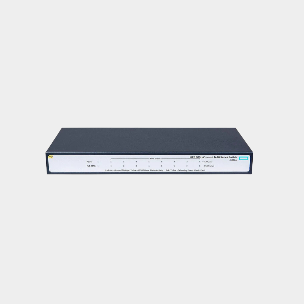 HPE Office Connect 1420 8G PoE+ (64W) Switch (JH330A)