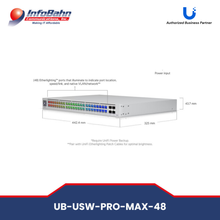 Load image into Gallery viewer, Ubiquiti USW-PRO-MAX-48 48-port, Layer 3 Etherlighting Switch | USW PRO MAX 48 | Infobahn
