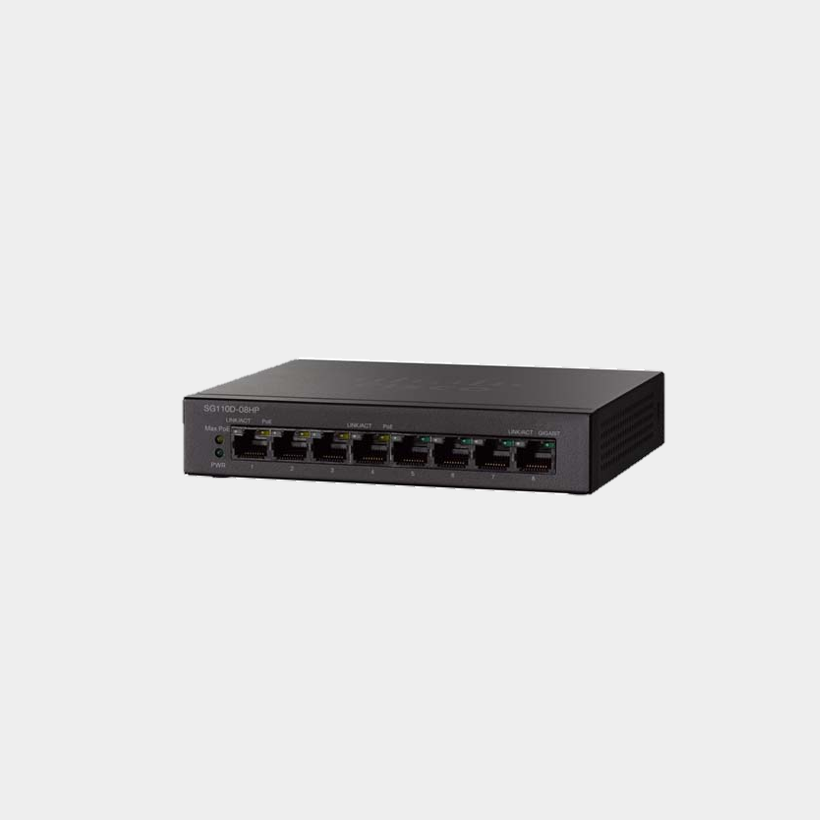 Cisco SG110D 8-Port PoE Gigabit Desktop Switch (SG110D-08HP-EU)