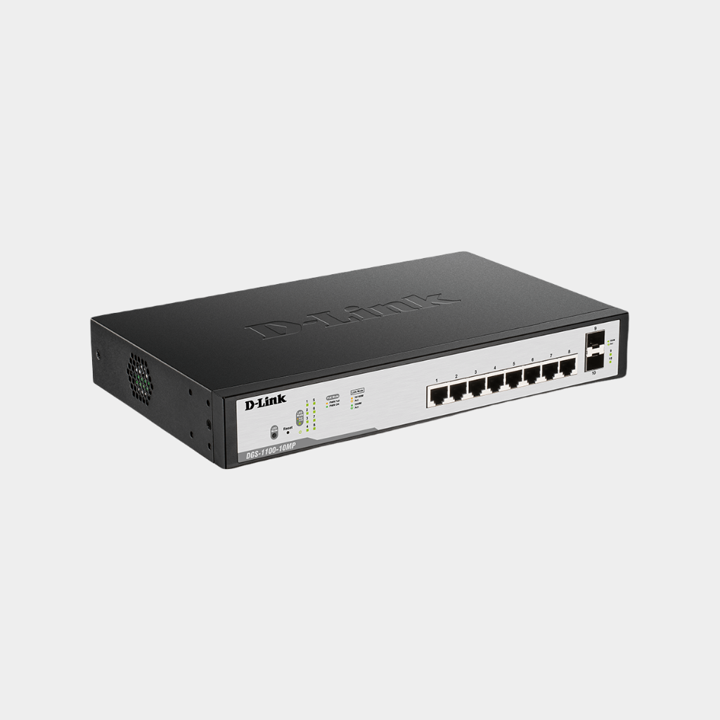 D-link DGS-1100-10-MPP Smart Managed 10-Port Gigabit PoE Switch (DGS-110-10-MPP)
