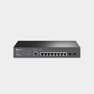 TP-Link JetStream 8-Port Gigabit L2 Managed Switch with 2 SFP Slots (TL-SG3210) [Old Model No: (T2500G-10TS)]