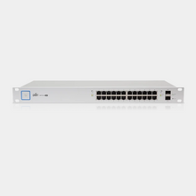 Load image into Gallery viewer, Ubiquiti UniFi Managed PoE+ Gigabit 24 Port Switch with SFP 250W (US-24-250W) I Managed PoE+ Gigabit Switch with SFP
