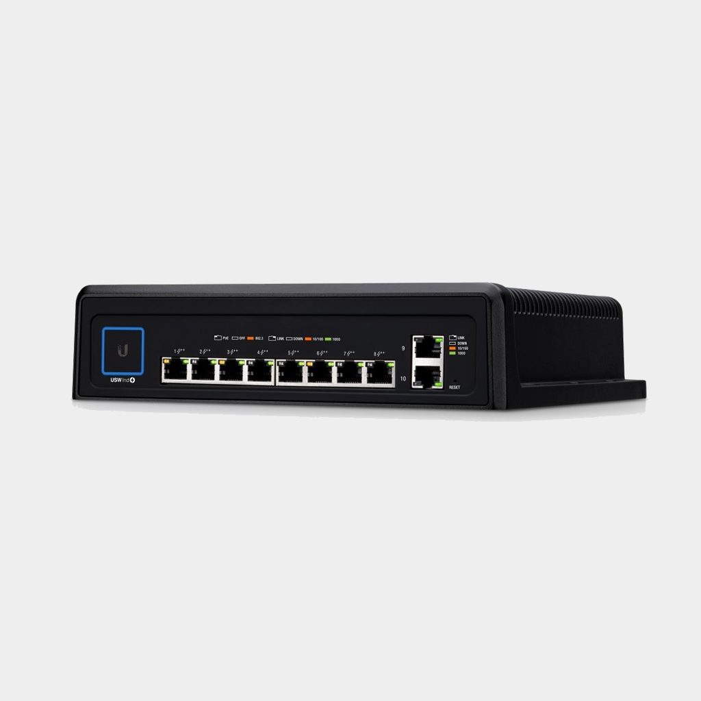 Ubiquiti UniFi Switch Industrial (USW-Industrial) I 10-Port Durable Switch with High-Power 802.3bt PoE++