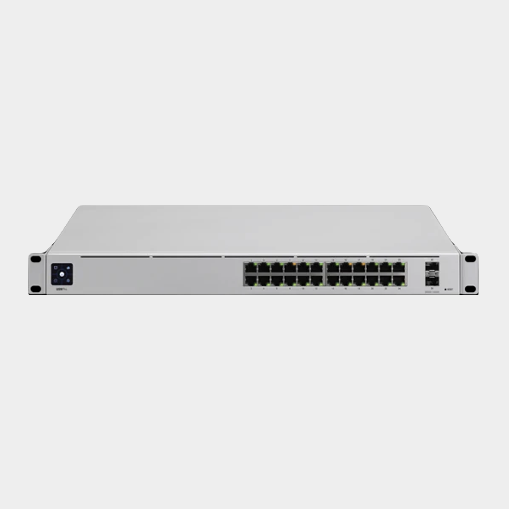 Ubiquiti Netwoks UniFi Switch PRO 24 Gen 2 (USW-Pro-24) I Redundant Power Capable I SFP+ 10Gbps Uplink I 1.3” Smart Display