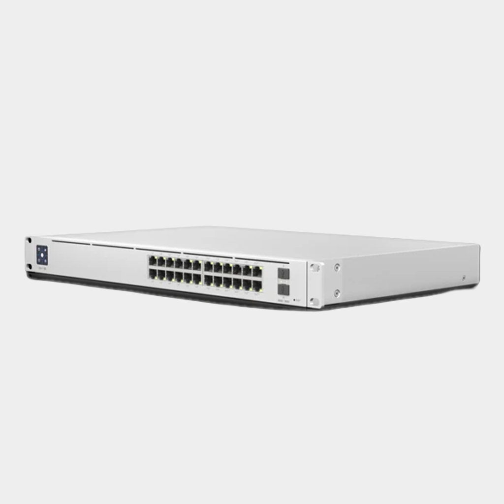 Ubiquiti UniFi Switch PRO 24 PoE (USW-Pro-24-POE) I Redundant Power Capable I SFP+ 10Gbps Uplink I 1.3” Smart Display