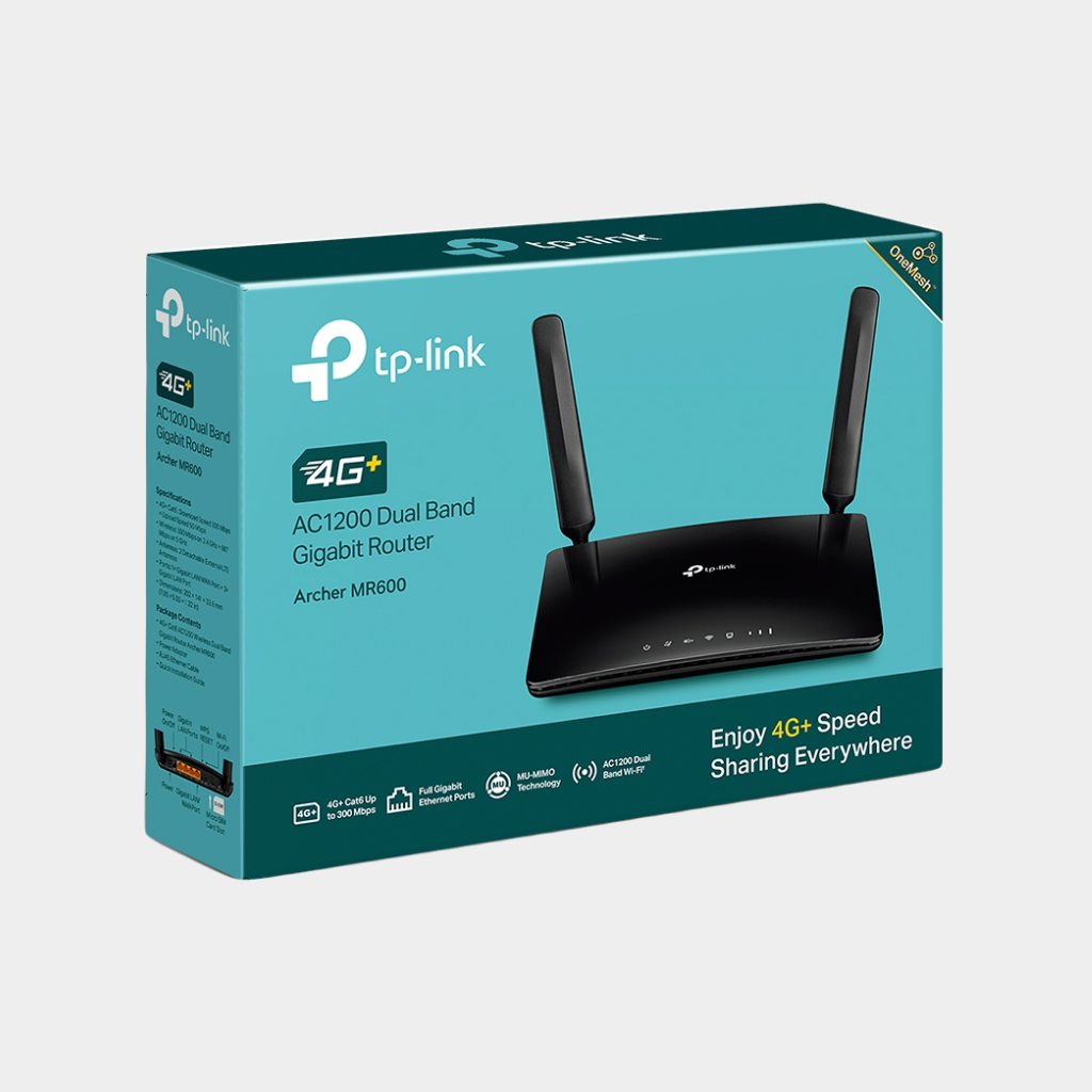 TP-Link 4G+ Cat6 AC1200 Wireless Dual Band Gigabit Router (Archer MR600)
