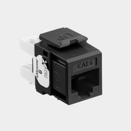Leviton eXtreme Cat 6 QuickPort Jack, Black (61110-RE6)