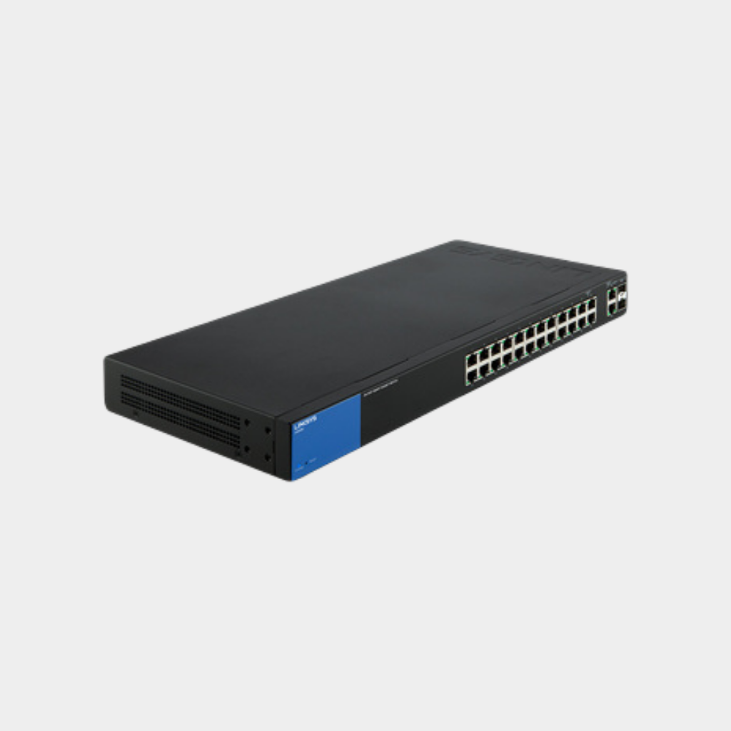 Linksys 26-Port Gigabit Smart Managed Switch + 2x Gigabit SFP/RJ45 Combo Ports (LGS326)