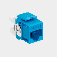 Leviton eXtreme Cat 6 QuickPort Jack, Blue (61110-RL6)