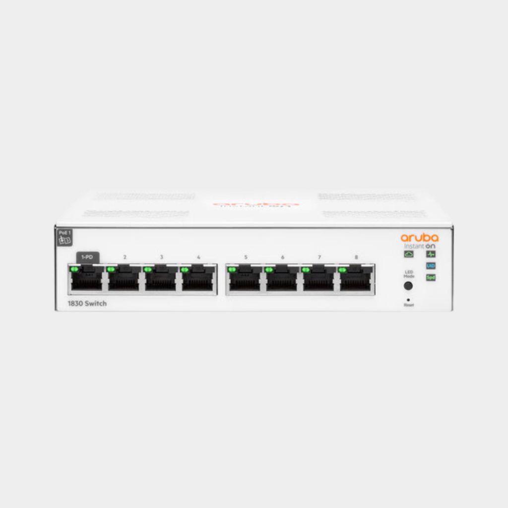 HPE Aruba 1830 8-Port Gigabit Managed Network Switch (JL810A) | Limited Lifetime Protection