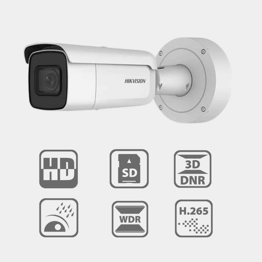 Hikvision 4 MP Powered-by-DarkFighter Varifocal Bullet Network Camera (DS-2CD2645FWD-IZS)