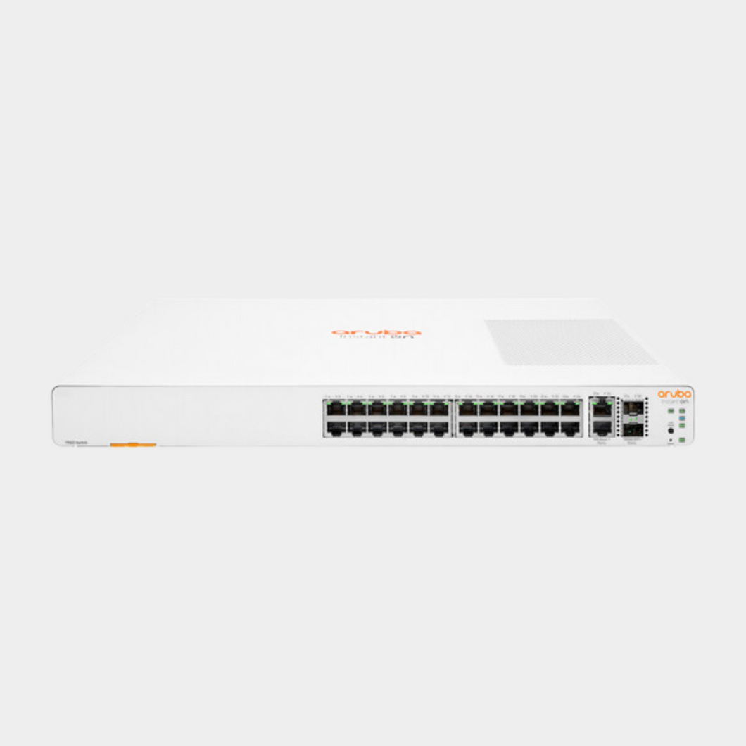 HPE Aruba Instant On 1960 24G 20p Class4 4p Class6 PoE 2XGT 2SFP+ 370W Switch (JL807A) | Limited Lifetime Protection