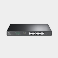 TP-Link JetStream 16-Port Gigabit Easy Smart PoE+ Switch with 2 SFP Slots (TL-SG1218MPE)