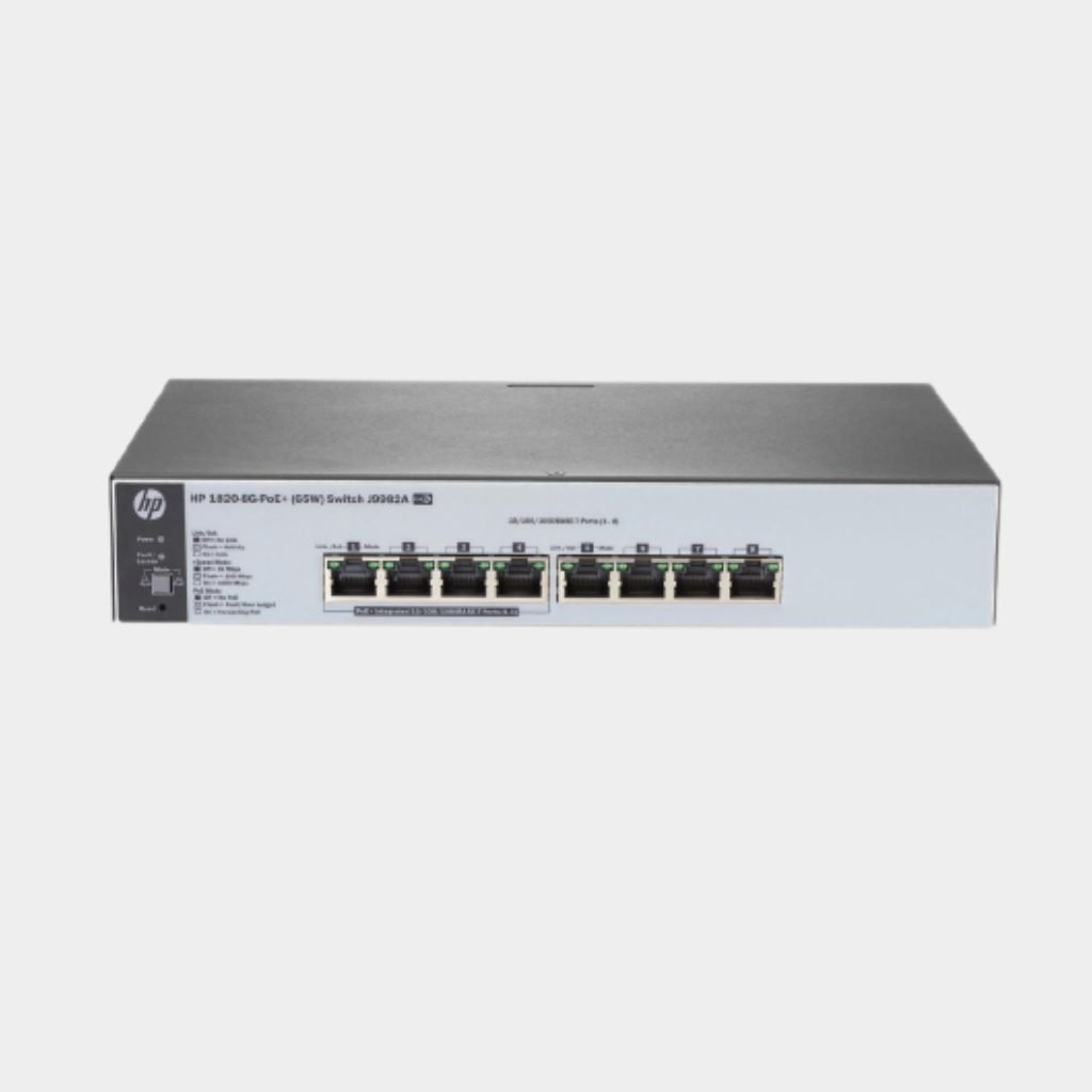 HPE Aruba OfficeConnect 1820 8G PoE+ (65W) Switch (J9982A) | Limited Lifetime Protection