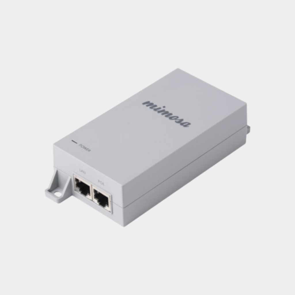 Mimosa MIM POE-50V-1.2A Gigabit over Power Ethernet Injector 50V, 1.2A PN: 502-00022 (Compatible with Mimosa C5C, C5X, B5,B5C,B11,A5,A5C,B24)