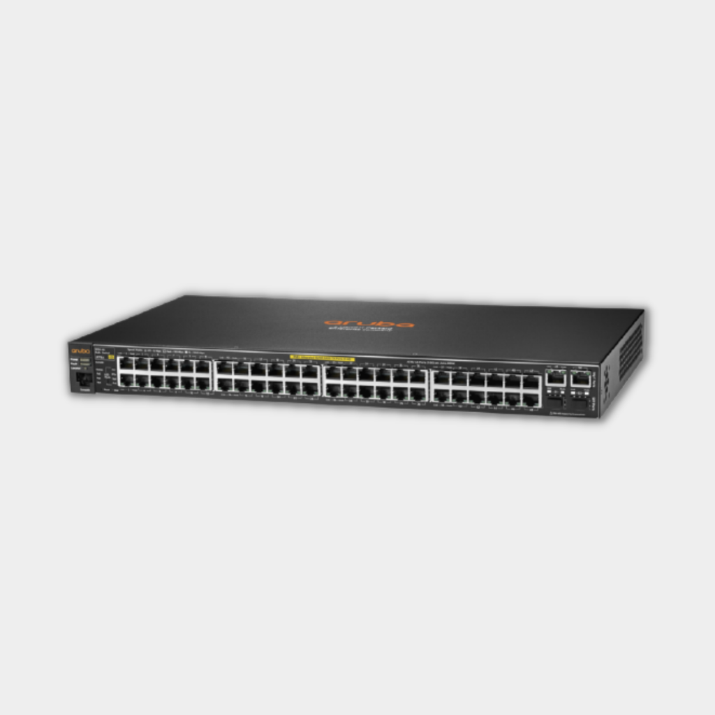 HPE Aruba 2530 switch with 48 Power-over-Ethernet-plus ports, 2 SFP ports and 2 1GbE ports (J9778A) | Limited Lifetime Protection